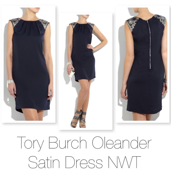 ⚡️SOLD ⚡️ Tory Burch Navy Oleander Dress Size 8 - Picture 8 of 8